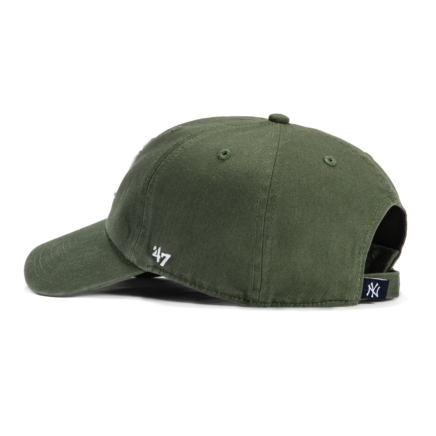 47 Brand New York Yankees Cleanup Adjustable Hat - Moss Green, White