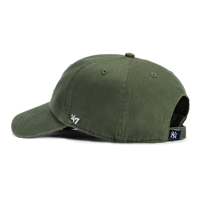 47 Brand New York Yankees Cleanup Adjustable Hat - Moss Green, White Main Image