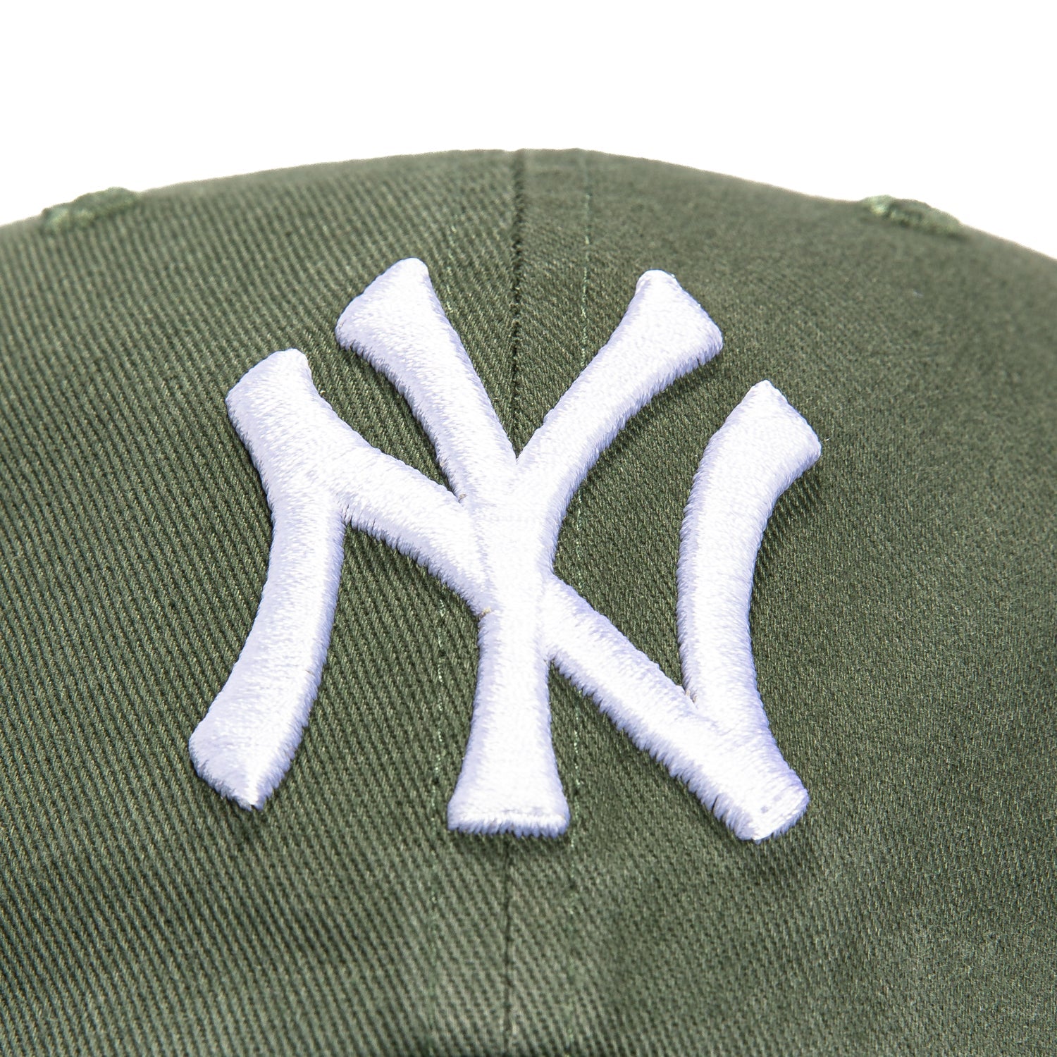 47 Brand New York Yankees Cleanup Adjustable Hat - Moss Green, White