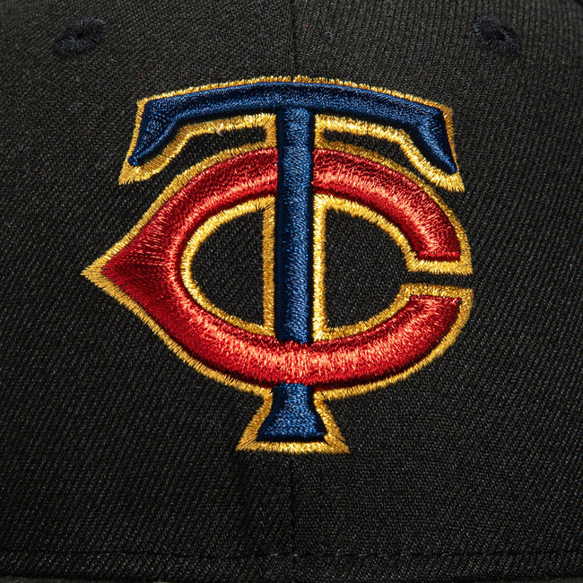New Era 59Fifty Black Dome Minnesota Twins 50th Anniversary Patch Hat - Black Main Image