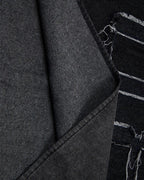 Washed patchwork short-sleeved shirt