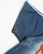 Retro washed short-sleeved shirt