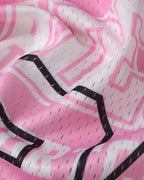 Spliced printed short sleeves