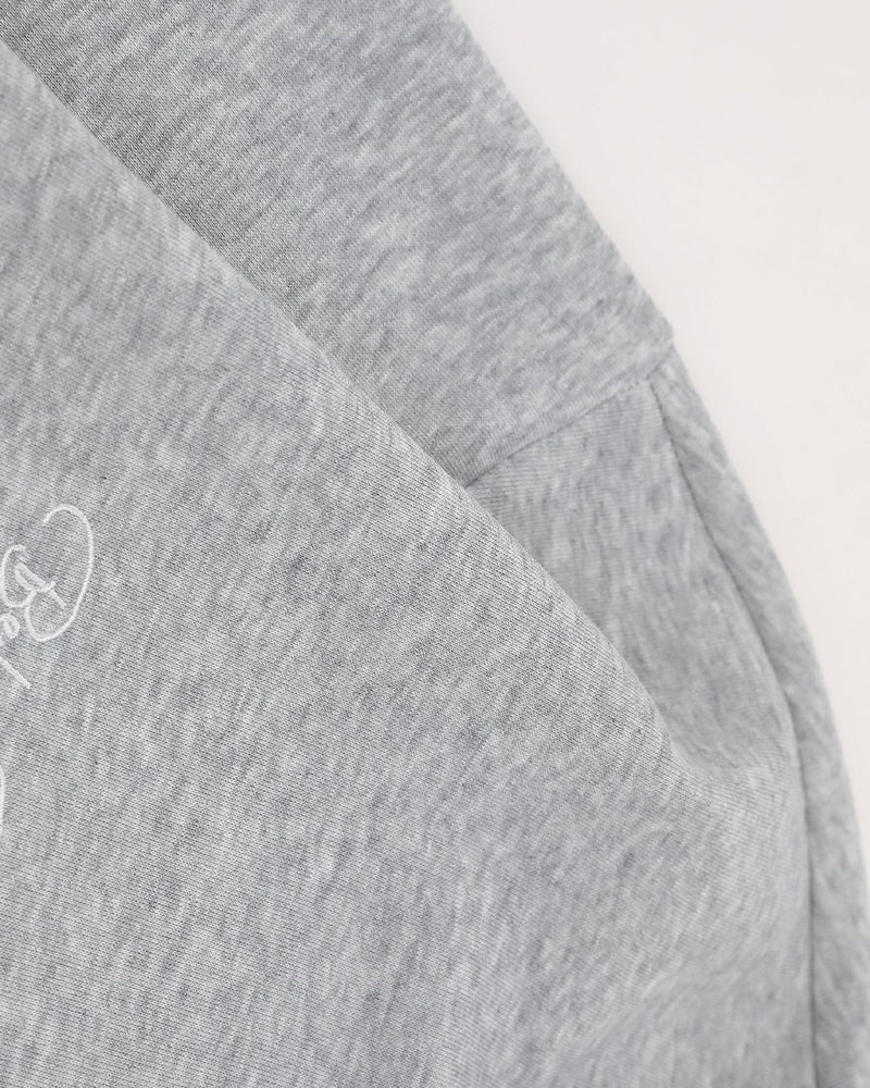 Fake two-piece college style sweatshirt
