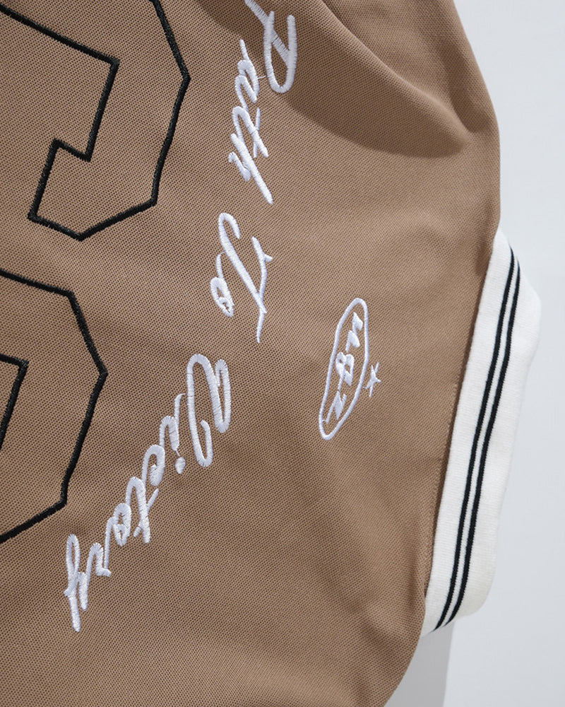 Digital Embroidered Short-Sleeve
