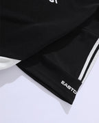 Spliced sports short sleeves