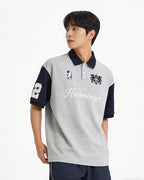 Sports style patchwork short sleeves