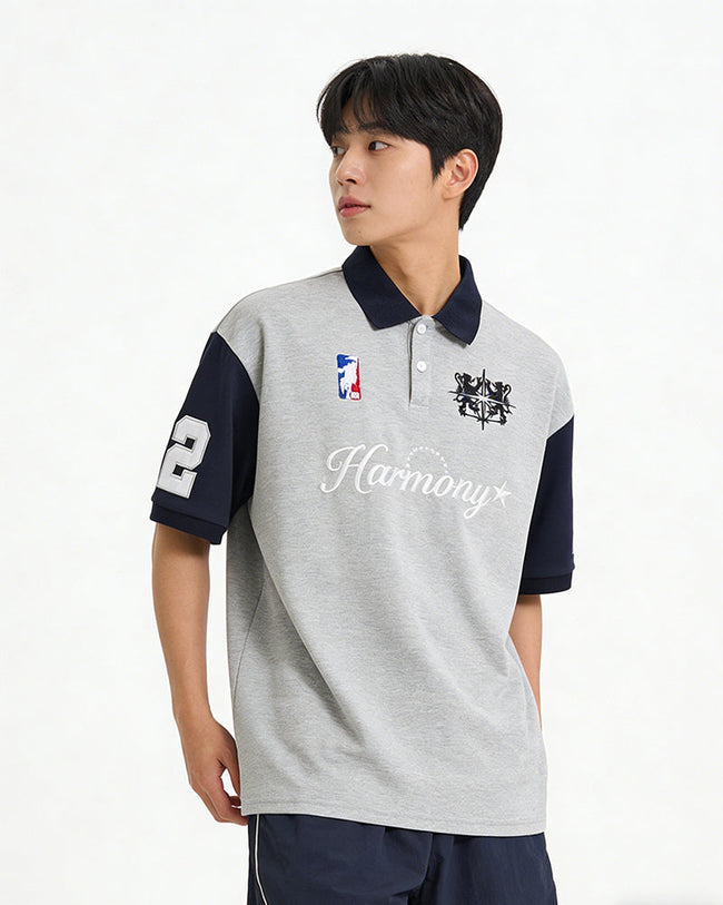 Sports style patchwork short sleeves Hover Image