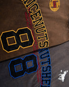 Washed distressed short-sleeved shirt