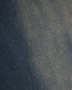 Distressed gradient denim long-sleeved shirt