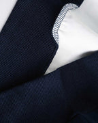 Color-blocked collared sweatshirt