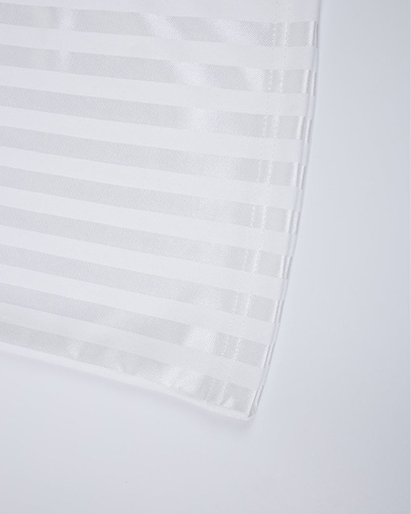 Striped athletic T-shirt
