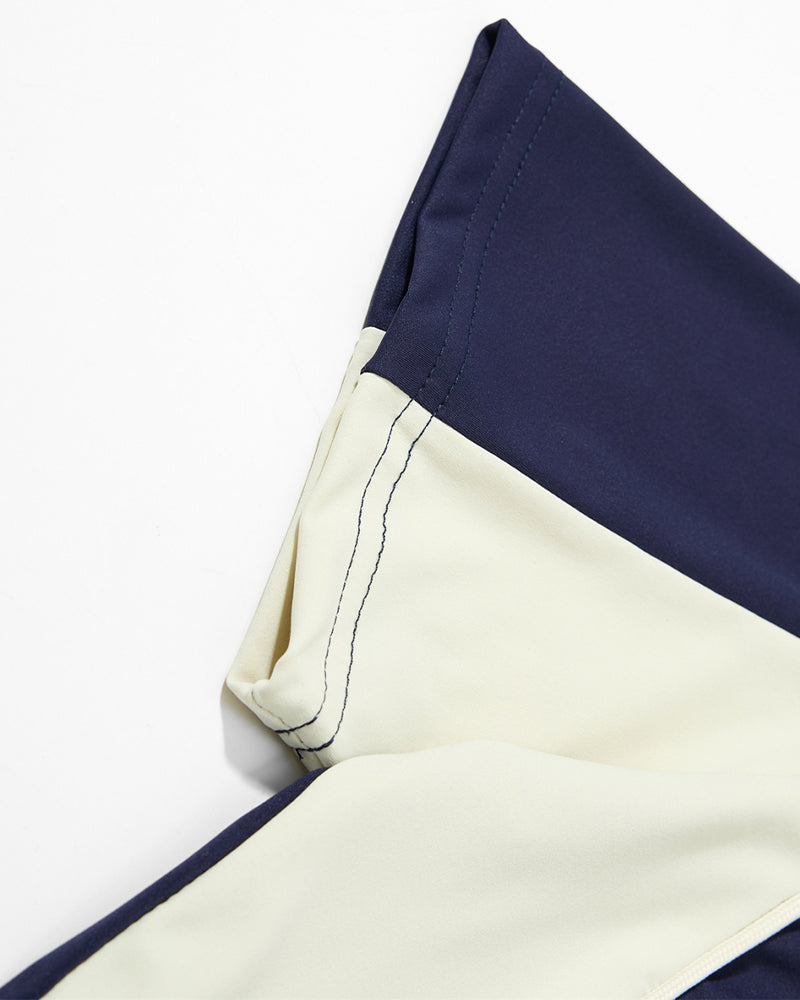 Color-blocked sporty short-sleeved top (women's)