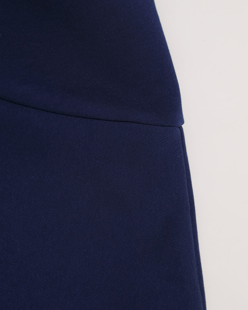 Fake two piece lapel sweatshirt
