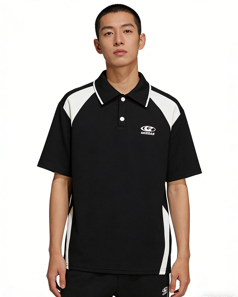 Color Block Casual Short Sleeve