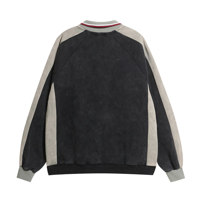 Retro polo collar sweatshirt Main Image