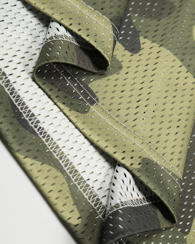 Camouflage Panel Short-Sleeved T-shirt