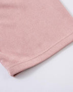 Contrast color letter lapel short sleeves