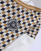 Faux Two-Piece Tie Short Sleeve