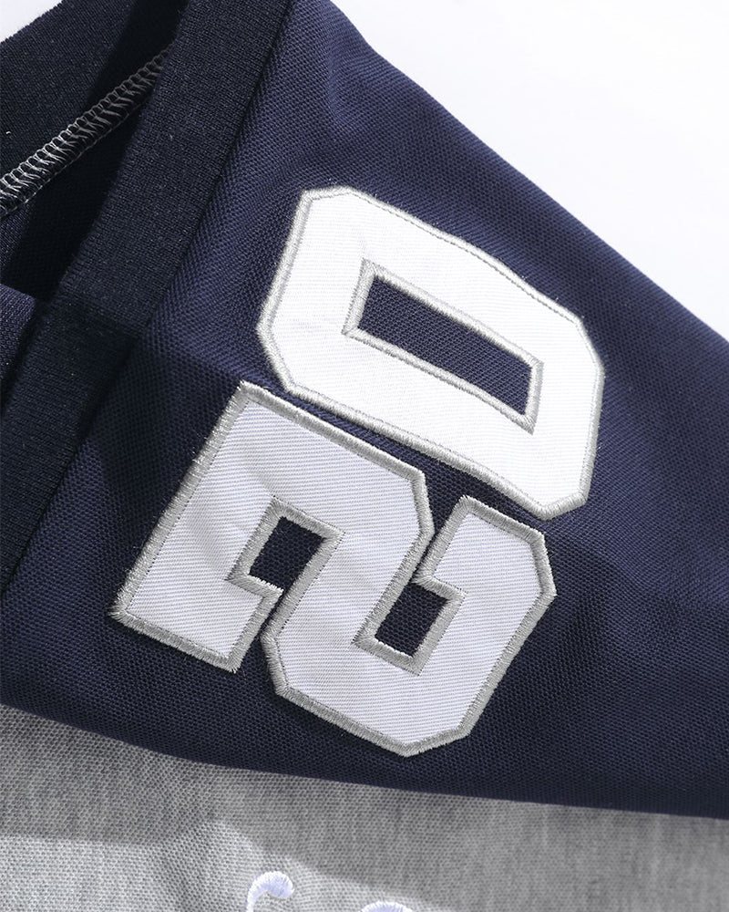 Sports style patchwork short sleeves