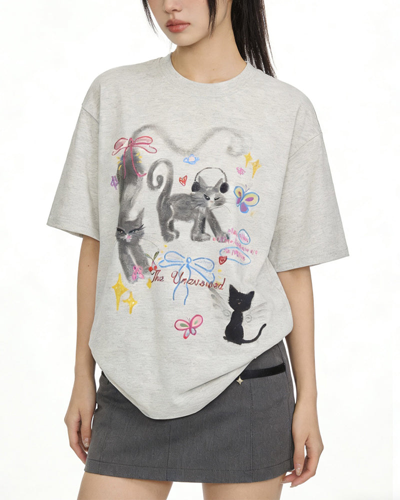 Retro casual short sleeves