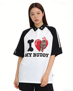 Cute puppy short sleeves