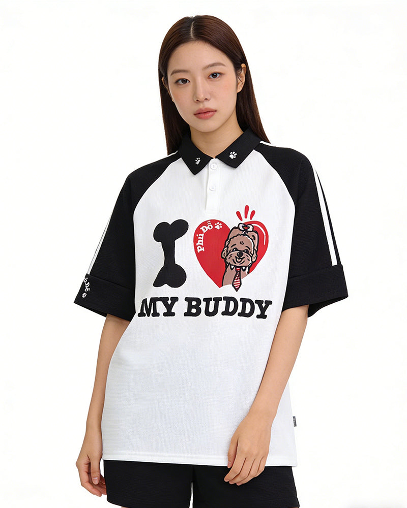 Cute puppy short sleeves