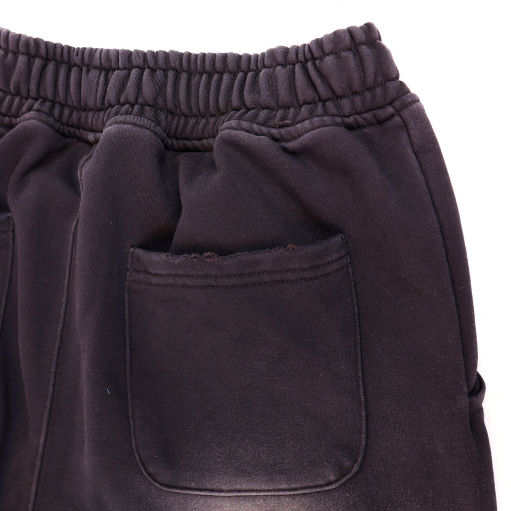 Vintage Eagle‑Print Wide‑Leg Sweatpants, Black Washed Unisex Hip‑Hop Streetwear Trousers