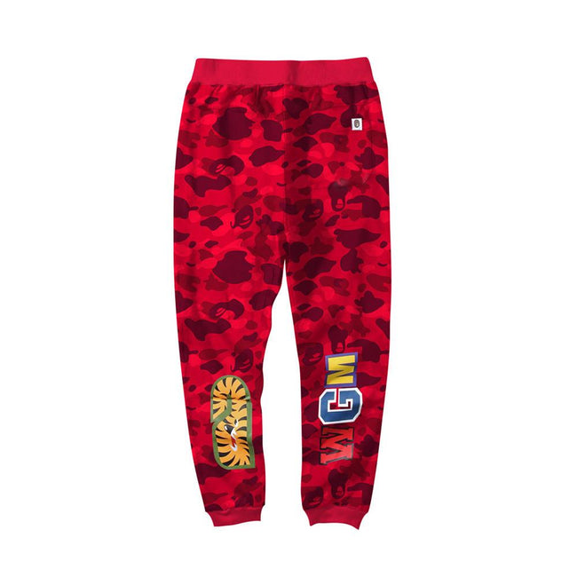BAPE Red Camo Shark Sweatpants – Bold Streetwear Joggers Main Image