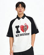 Cute puppy short sleeves