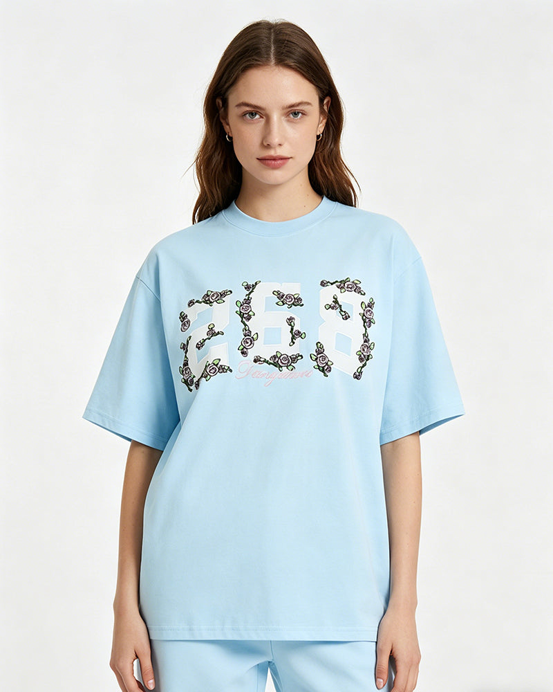 Creative Floral Short Sleeve