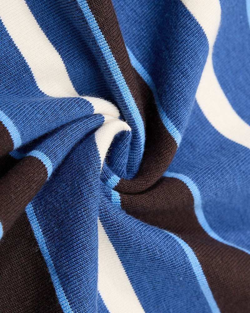 Striped color-blocked sweatshirt
