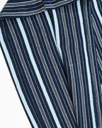 Retro striped short-sleeved shirt