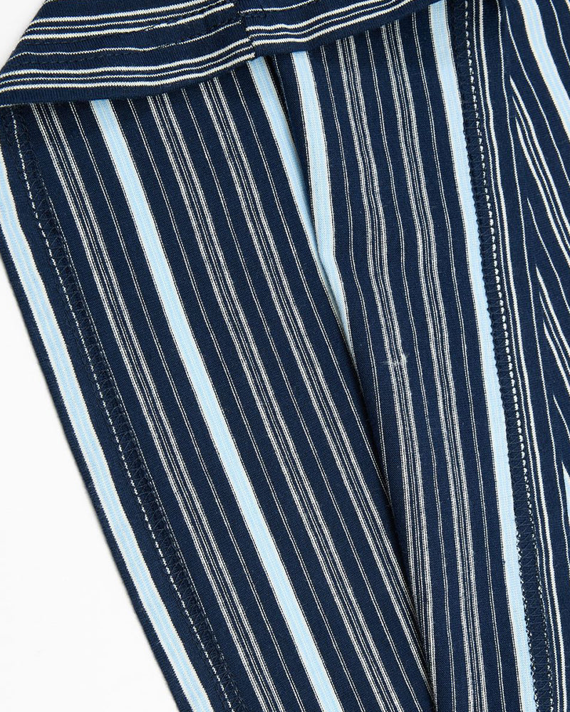Retro striped short-sleeved shirt