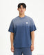 Spray-painted tie-dye T-shirt