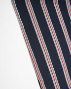 Color-blocked striped faux two-piece long-sleeved top