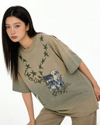 Distressed star short sleeve