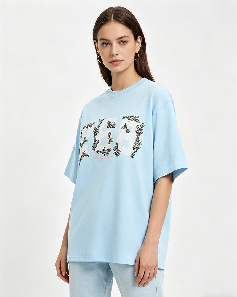 Creative Floral Short Sleeve