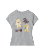Cartoon Slim Fit Short-Sleeve