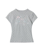 Sweet polka dot short-sleeved shirt