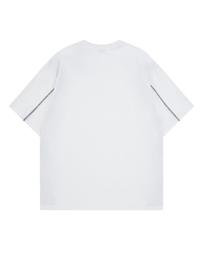 Contrast color short sleeves Main Image