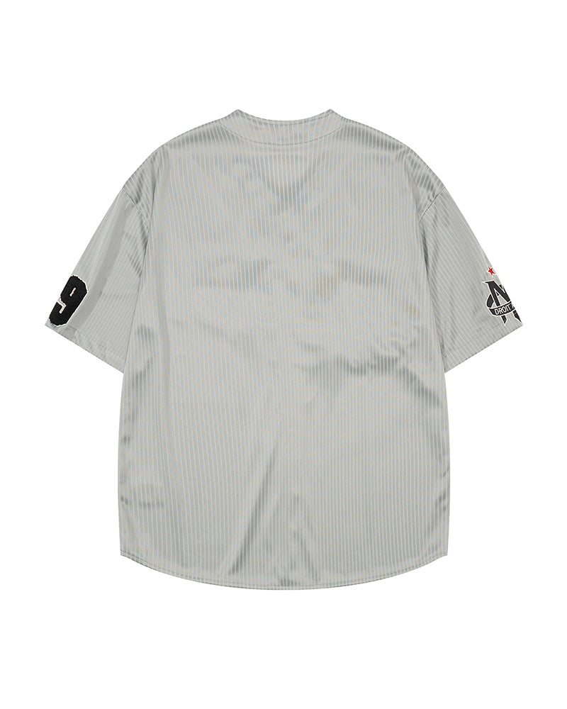 Retro baseball short-sleeved shirt