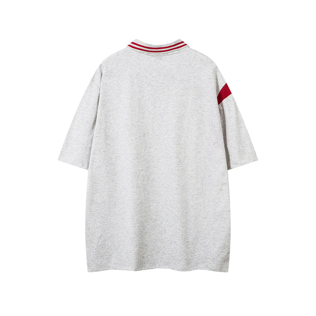 Contrast color short sleeves Main Image