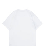 Irregular Color-Block Stripe Short-Sleeve Top
