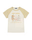 Retro contrast short sleeves