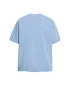 Vintage washed distressed short-sleeved shirt