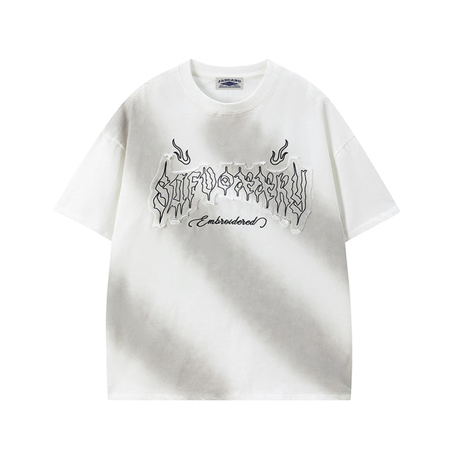 Fashion embroidered short sleeves Hover Image