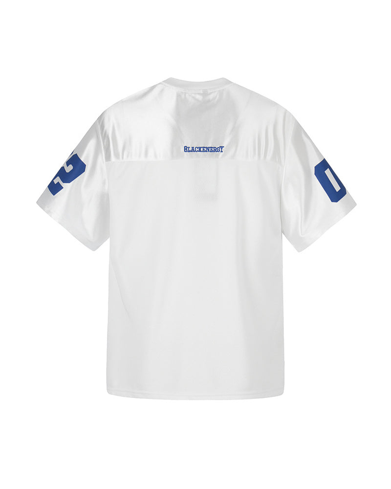 spliced sports short-sleeved shirt