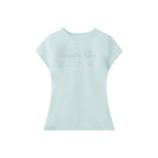 Slim-fit versatile printed short sleeves