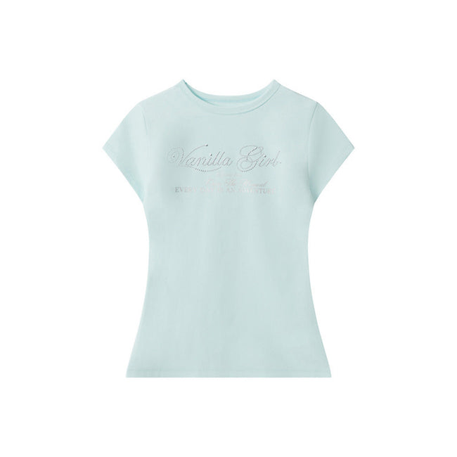 Slim-fit versatile printed short sleeves Hover Image